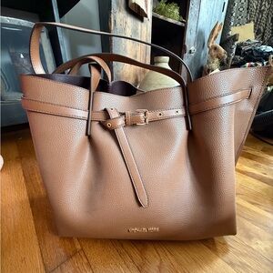 Michael Kors Tan Leather Emilia Tote